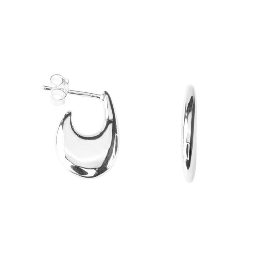 Oorbellen Betty Bogaers | Half Drop Stud Earring