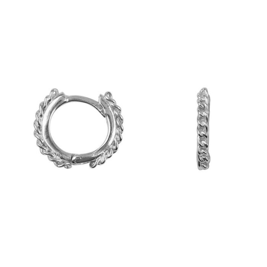 Oorbellen Betty Bogaers | Chain Hoop Click Earring