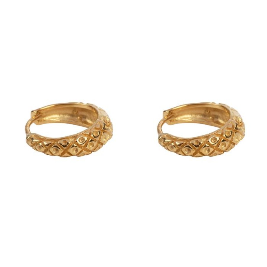 Oorbellen Betty Bogaers | Small Crossed Hoop Earring