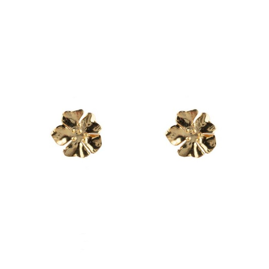 Oorbellen Betty Bogaers | Medium Folded Flower Stud Earring