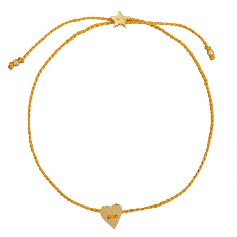 Armbanden Betty Bogaers | Plain Heart Bracelet Oker