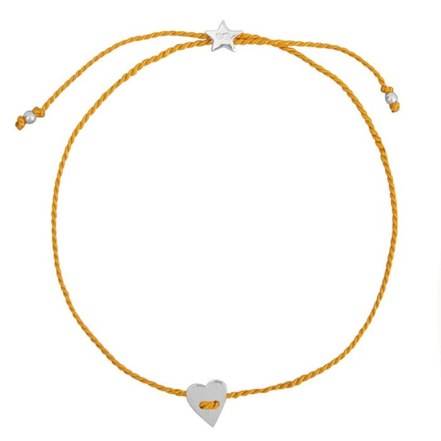 Armbanden Betty Bogaers | Plain Heart Bracelet Oker