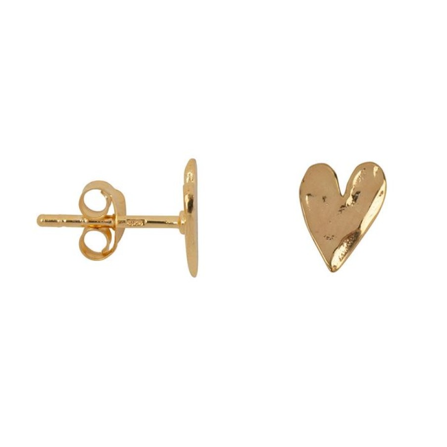 Oorbellen Betty Bogaers | Hammered Heart Stud Earring