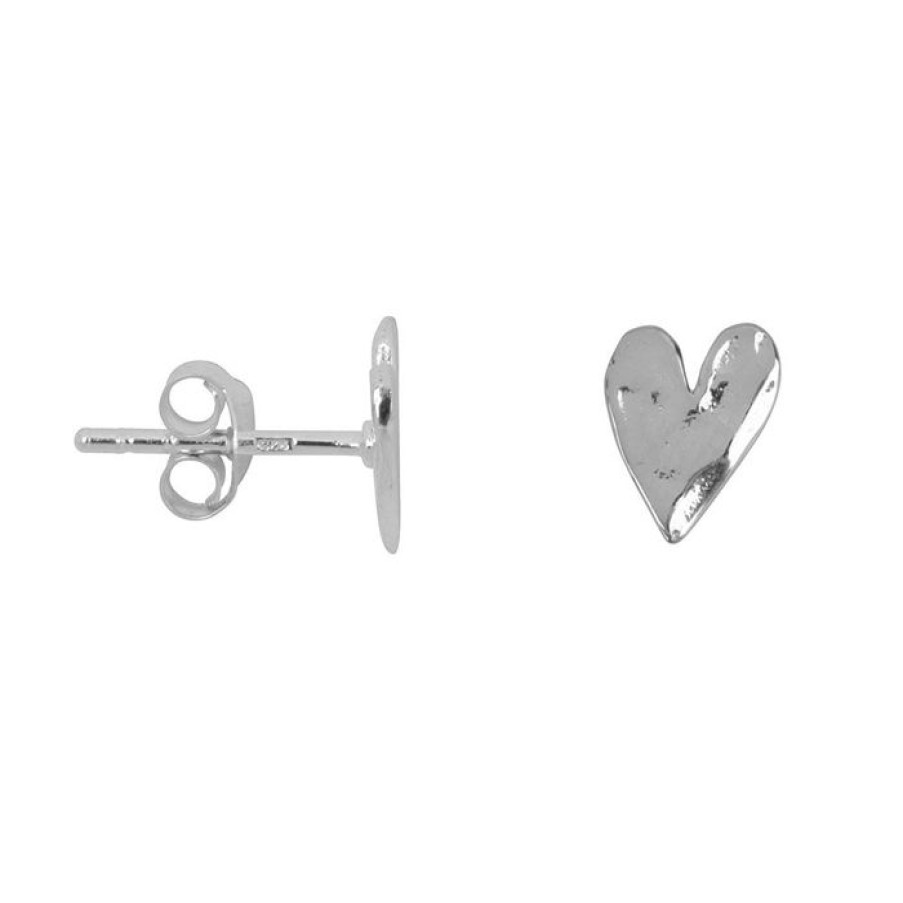 Oorbellen Betty Bogaers | Hammered Heart Stud Earring