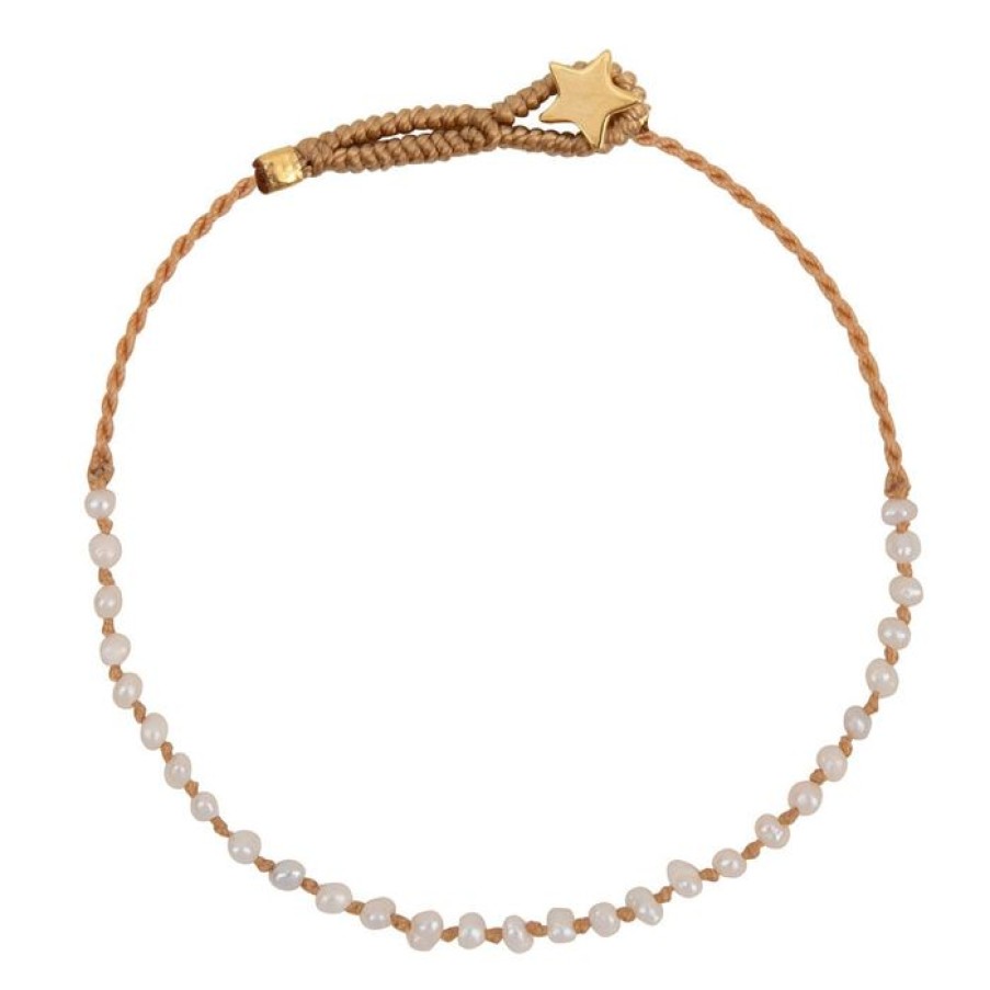 Armbanden Betty Bogaers | Half Pearl Silk Bracelet