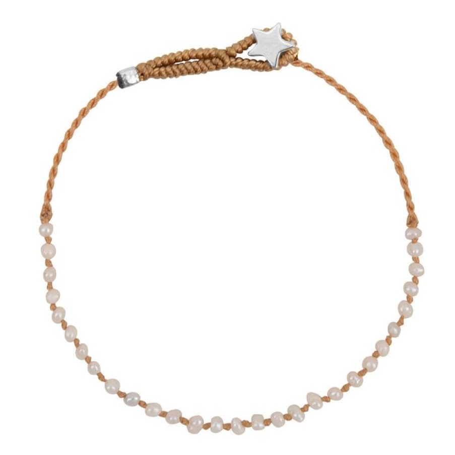 Armbanden Betty Bogaers | Half Pearl Silk Bracelet