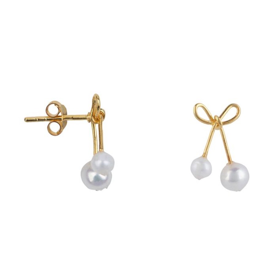 Oorbellen Betty Bogaers | Bow Pearl Stud Earring