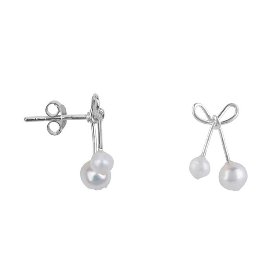 Oorbellen Betty Bogaers | Bow Pearl Stud Earring