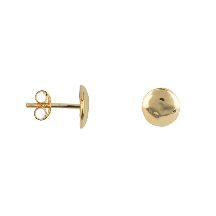 Oorbellen Betty Bogaers | Hammered Small Dot Stud Earring