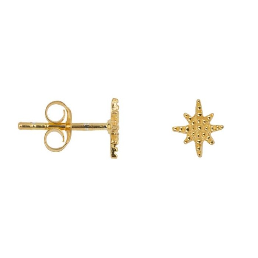 Gelegenheden Betty Bogaers | Dotted Flash Star Stud Earring