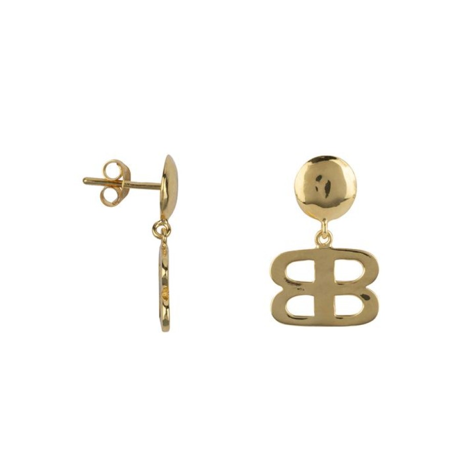 Oorbellen Betty Bogaers | Hammered Bb Stud Earring