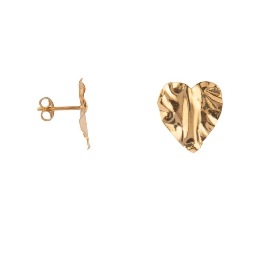 Oorbellen Betty Bogaers | Folded Heart Stud Earring