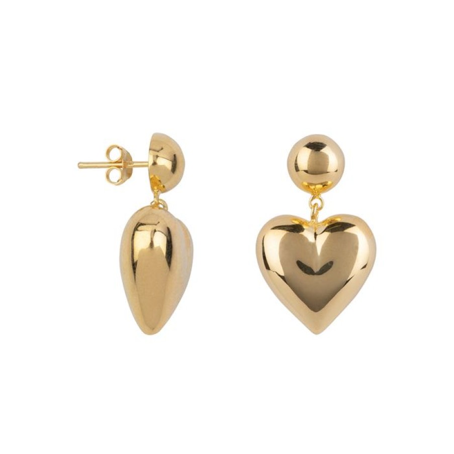 Oorbellen Betty Bogaers | Ball Heart Stud Earring