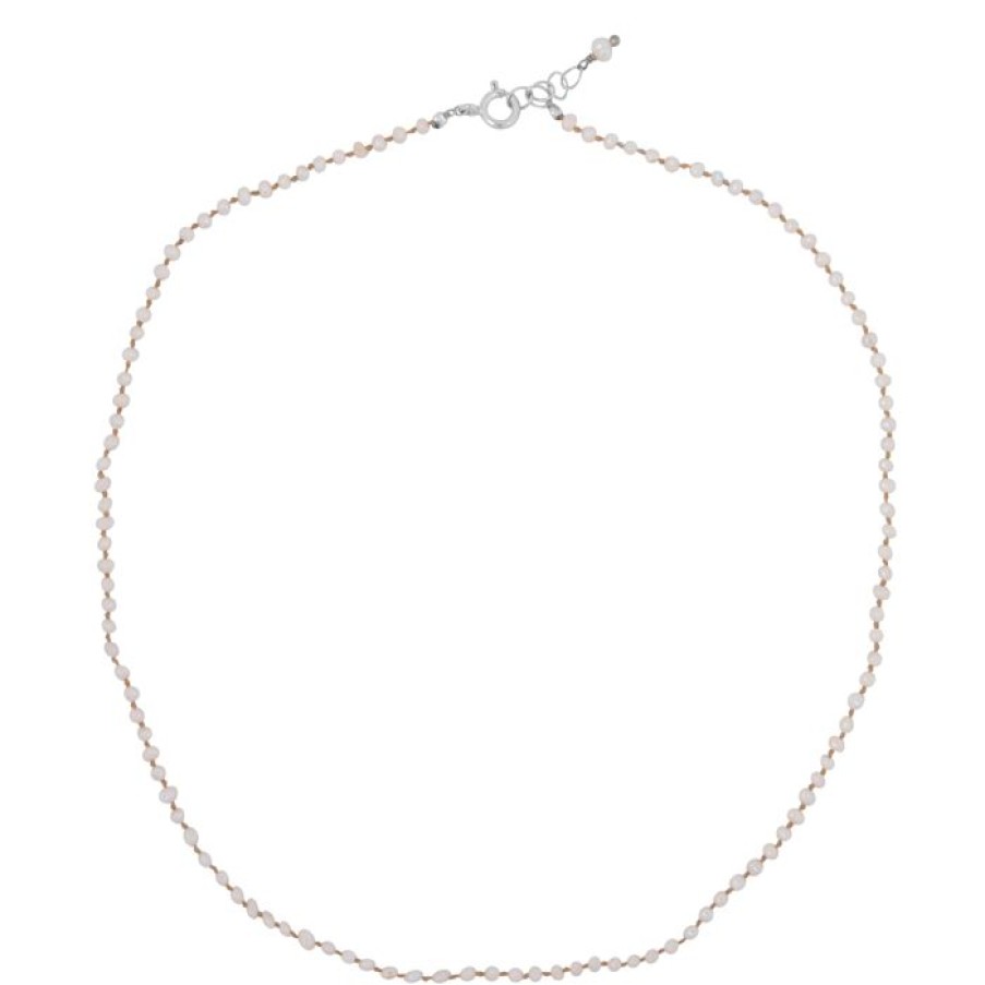 Kettingen Betty Bogaers | Half Pearl Half Chain Necklace