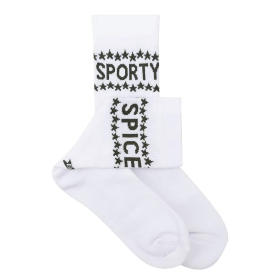 Gelegenheden Betty Bogaers | Sock White Antracite Sporty Spice Stars