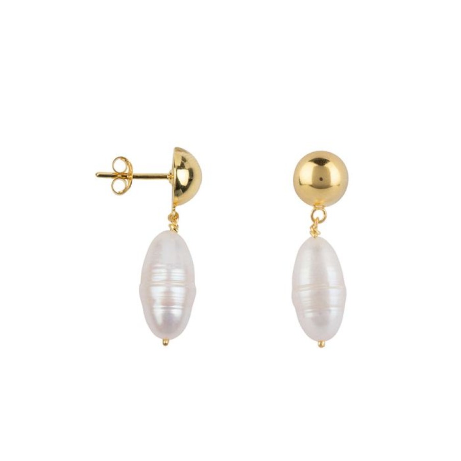 Oorbellen Betty Bogaers | Ball Pearl Stud Earring