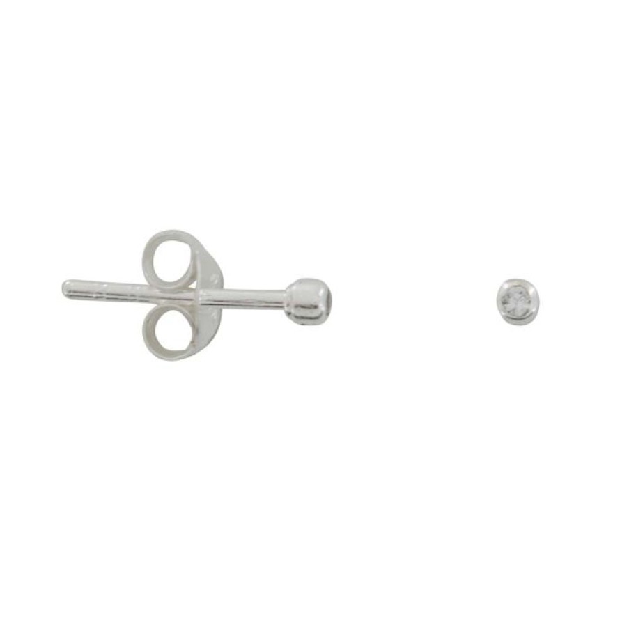 Oorbellen Betty Bogaers | White Zirkonia Stud Earring