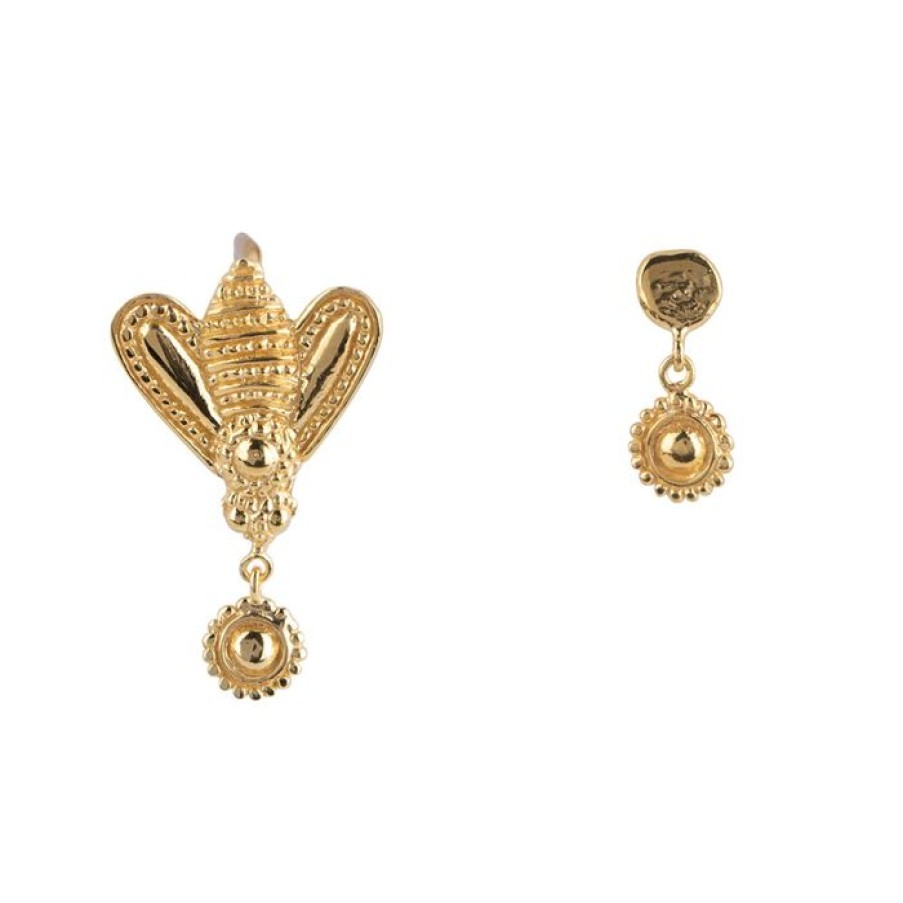 Oorbellen Betty Bogaers | Bee Flower Stud Earring