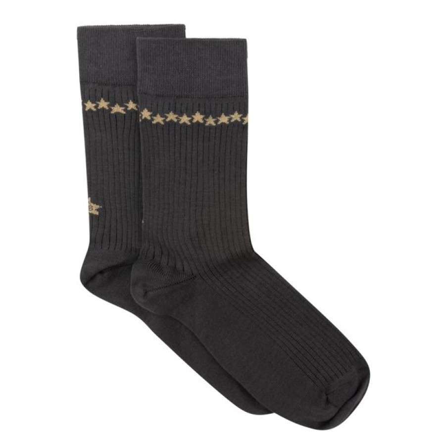 Accessoires Betty Bogaers | Sock Antracite Golden Stars