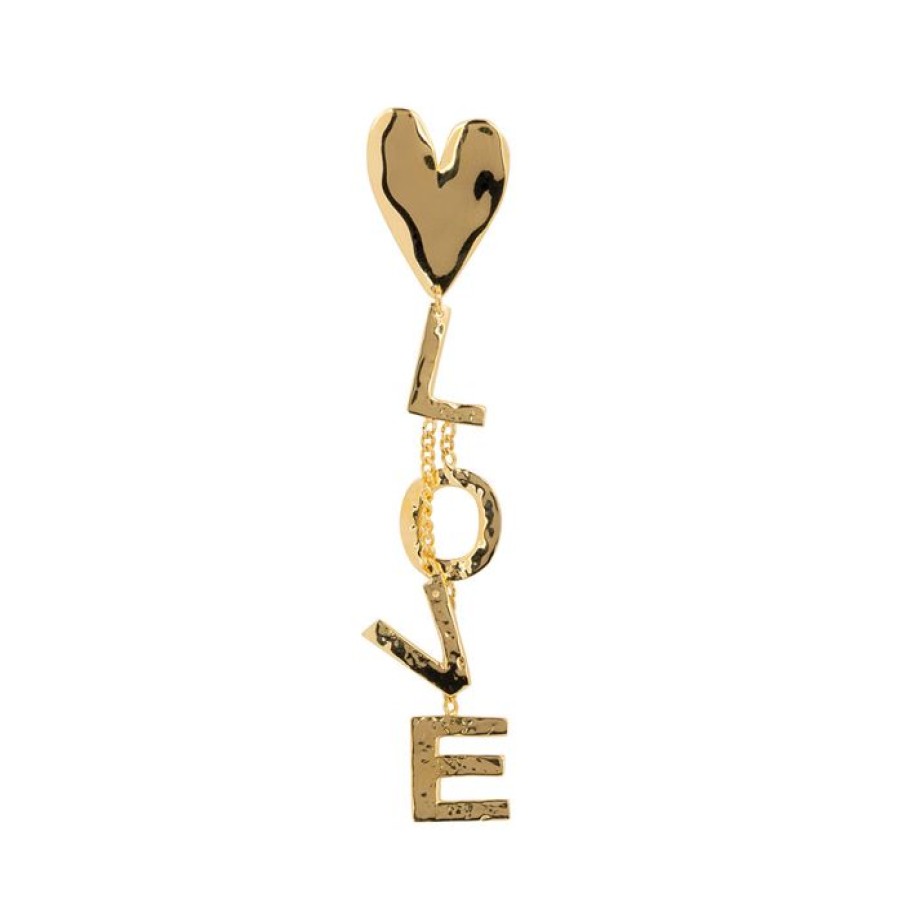 Oorbellen Betty Bogaers | Heart Letter Love Stud Earring (One Piece)