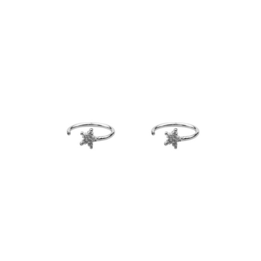 Materiaal Betty Bogaers | Dotted Star Ring Earring Silver