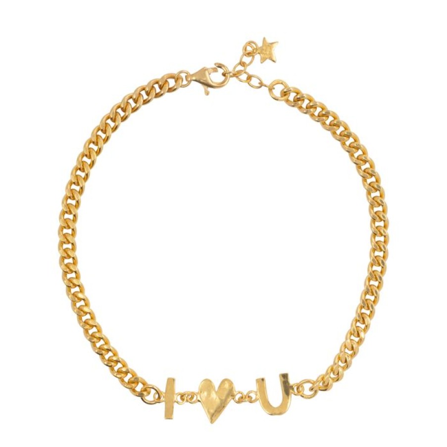 Armbanden Betty Bogaers | I Love You Chain Bracelet 15 Cm