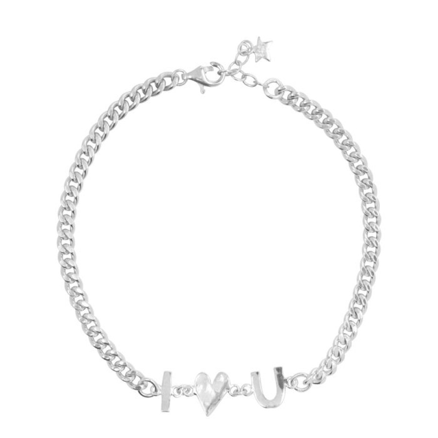 Armbanden Betty Bogaers | I Love You Chain Bracelet 15 Cm