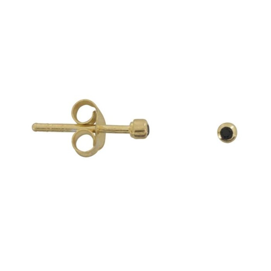 Gelegenheden Betty Bogaers | Black Zirkonia Stud Earring