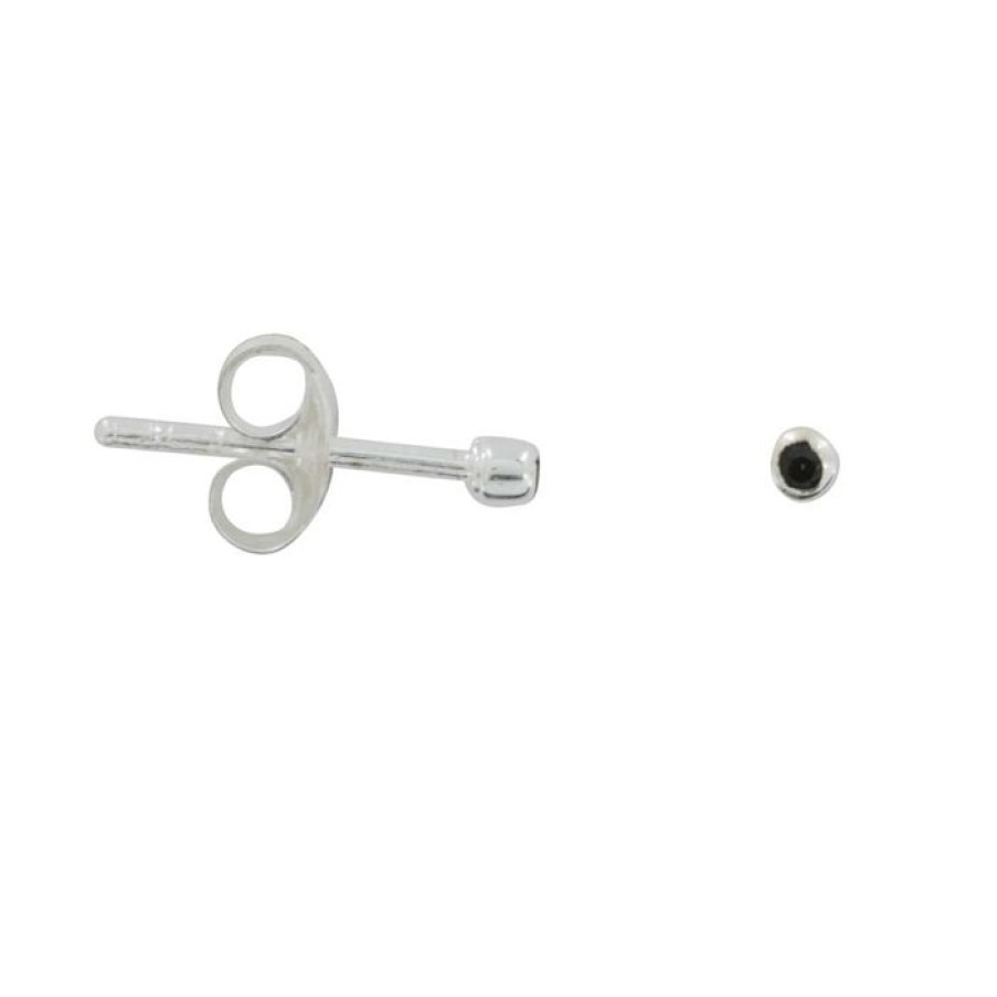 Gelegenheden Betty Bogaers | Black Zirkonia Stud Earring