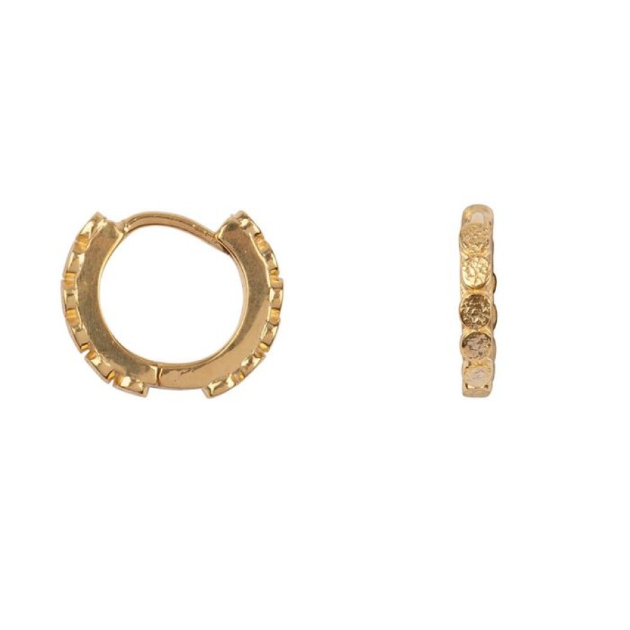 Oorbellen Betty Bogaers | Flat Coins Small Hoop Earring