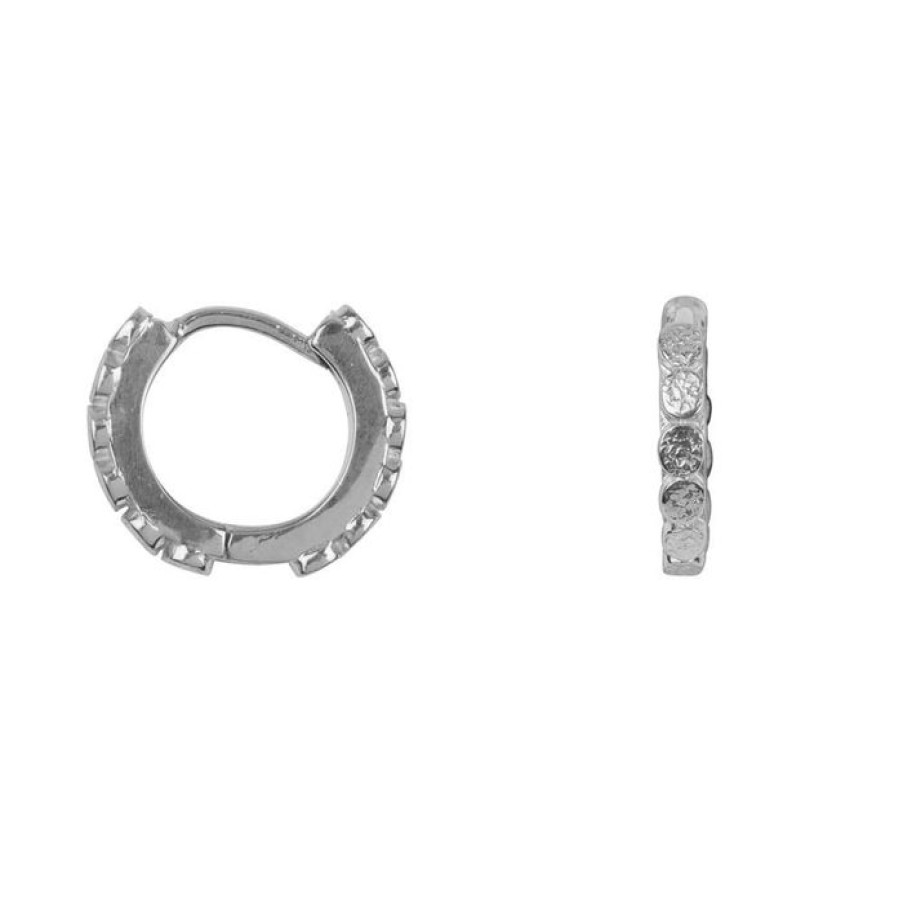 Oorbellen Betty Bogaers | Flat Coins Small Hoop Earring