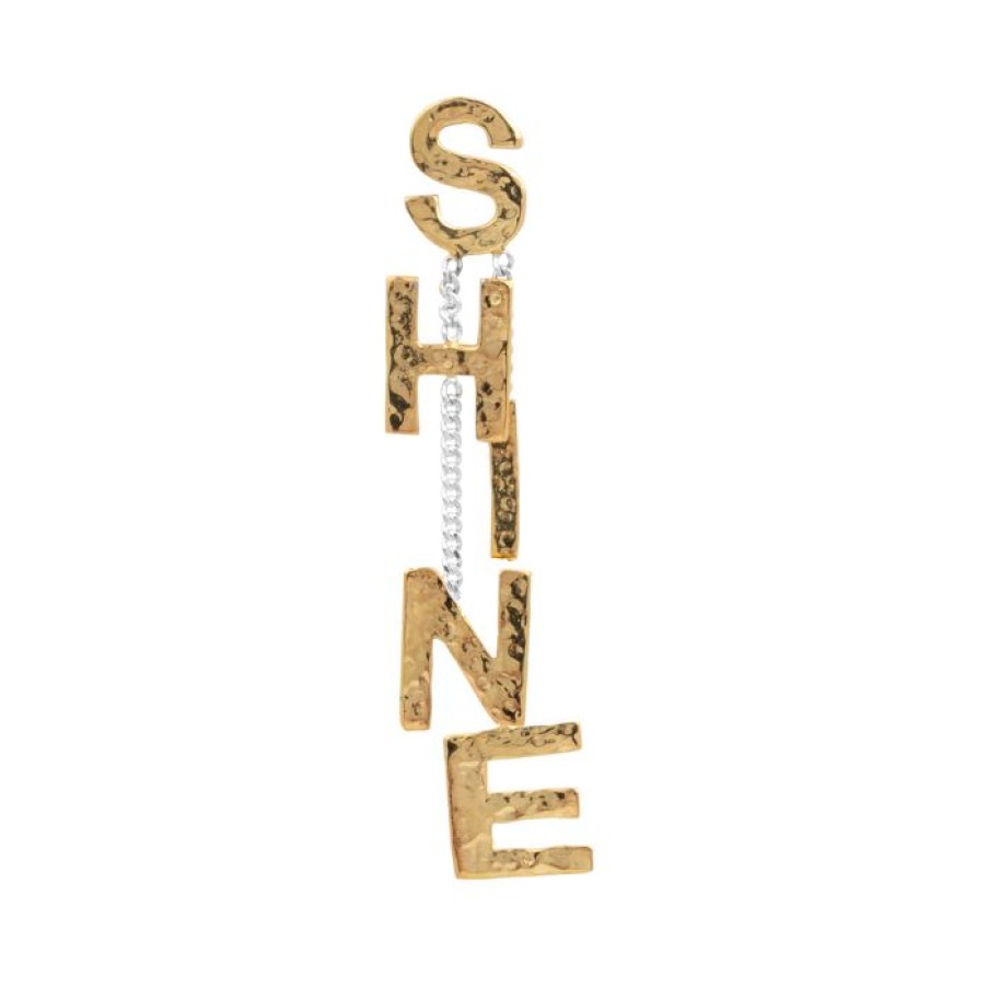 Oorbellen Betty Bogaers | Letter Shine Stud Earring (One Piece)