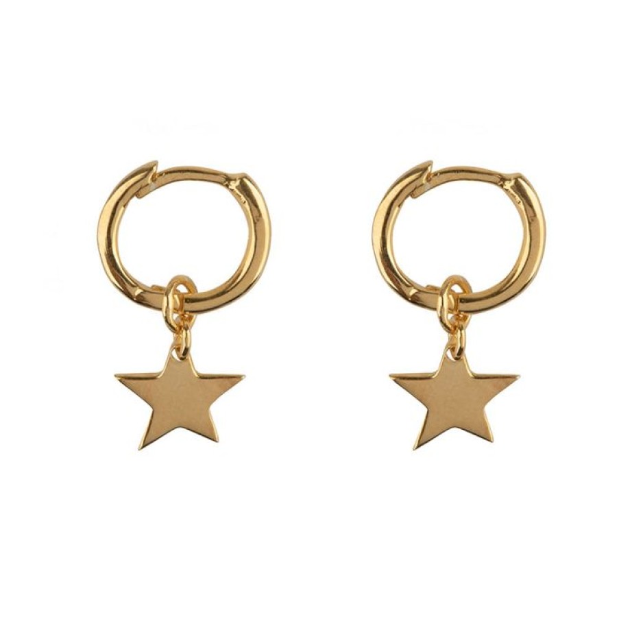 Oorbellen Betty Bogaers | Small Hoop Star Earring