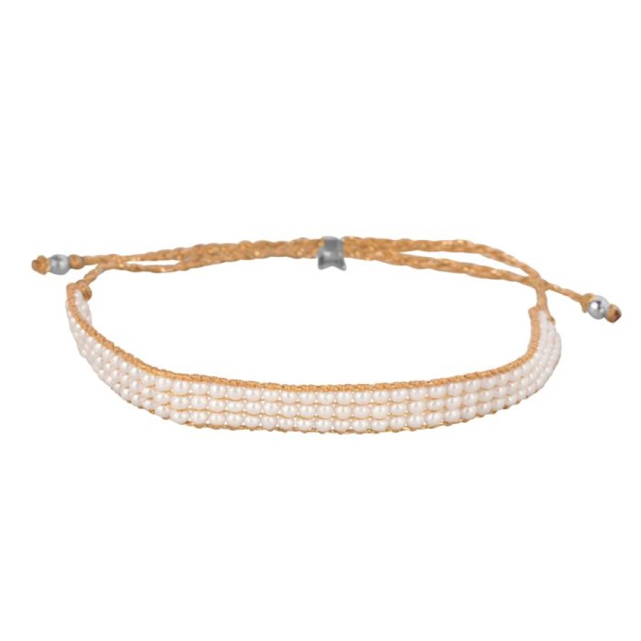 Armbanden Betty Bogaers | Three Rows Pearl Bracelet