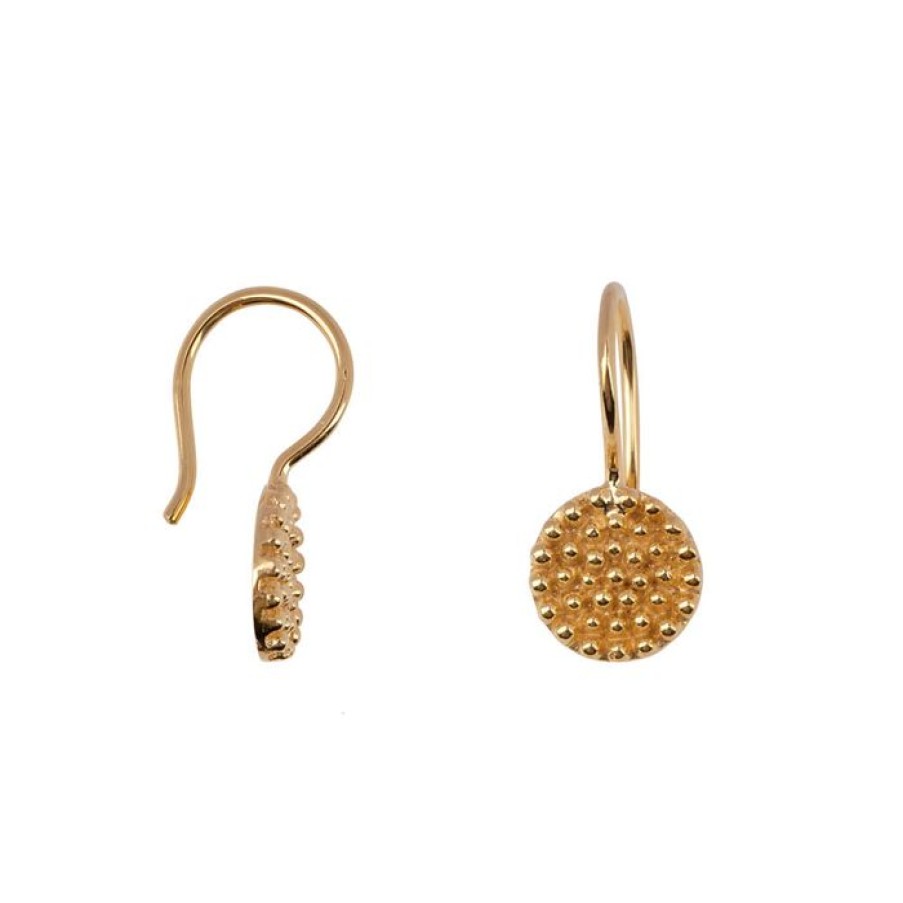 Oorbellen Betty Bogaers | Round Dotted Hook Earring