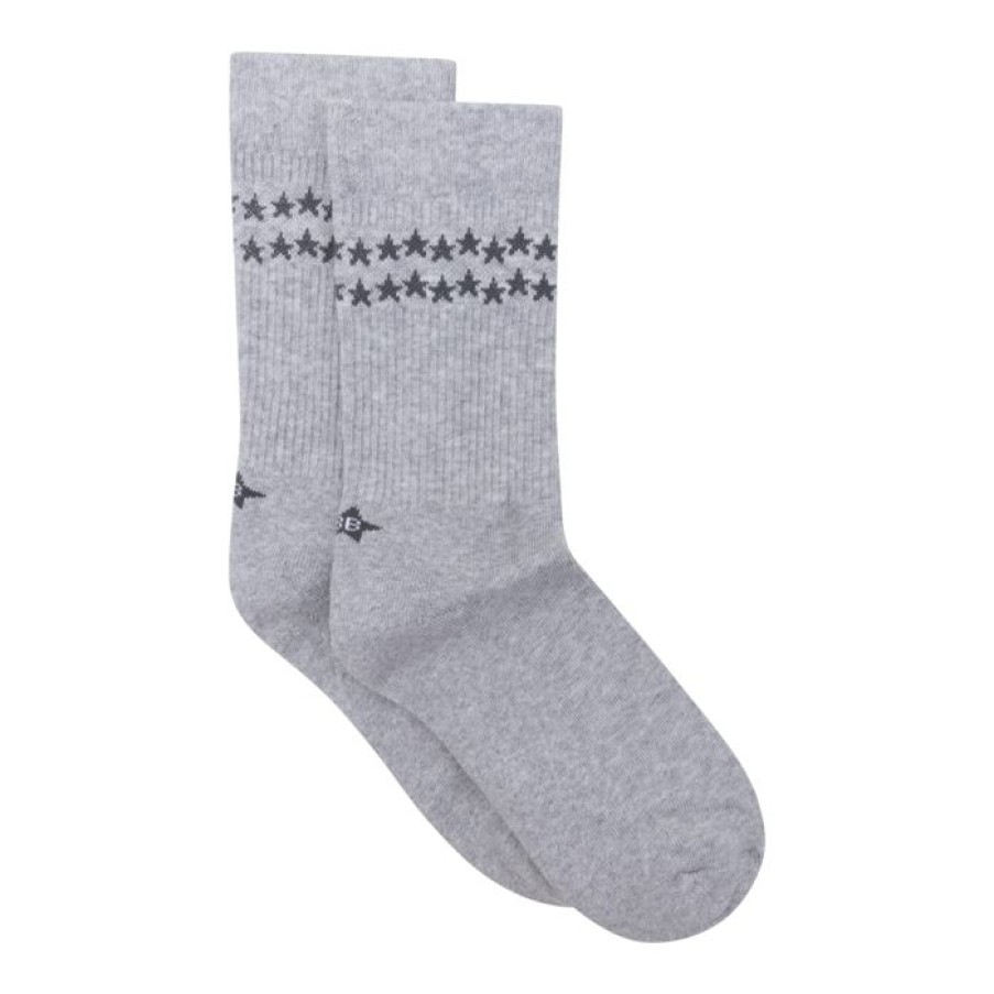 Gelegenheden Betty Bogaers | Sock Light Grey With Antracite Stars