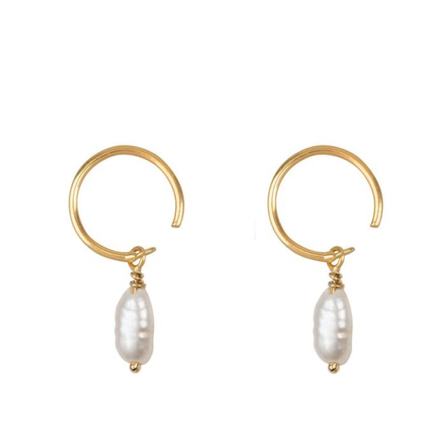 Oorbellen Betty Bogaers | One Pearl Ring Earring